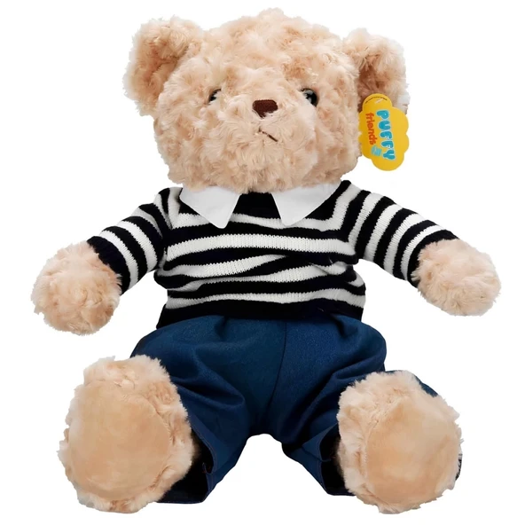 Çocuk Kıyafetli Peluş Ayı Takım Elbiseli Ayı 37 cm - Resim 5