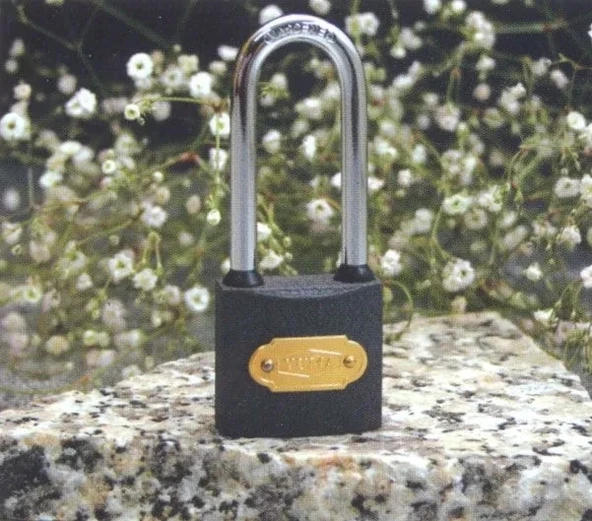 Gri Döküm Uzun Kancalı Asma Kilit 38mm ürün görseli