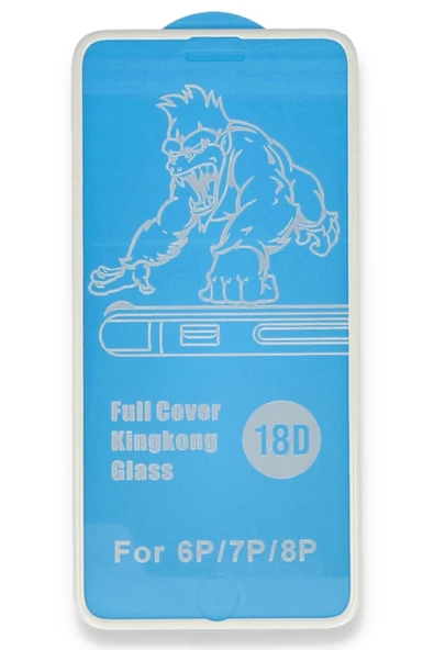 Litae Trend BFS  iPhone 6 Plus 18D Cam Ekran Koruyucu - Beyaz - Resim 2