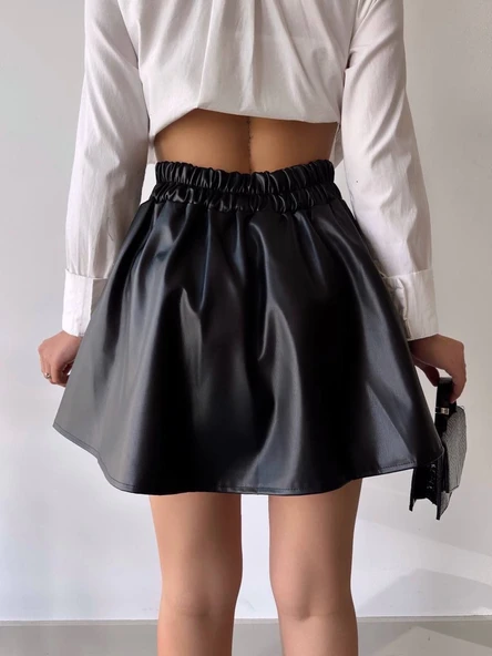 Kısa deri çan etek h26599 - 2