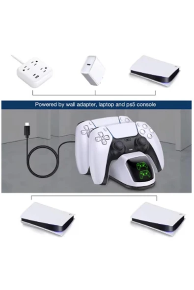Ps5 Dualsense Şarj Istasyonu Playstation 5 Uyumlu Charging Station - Resim 5