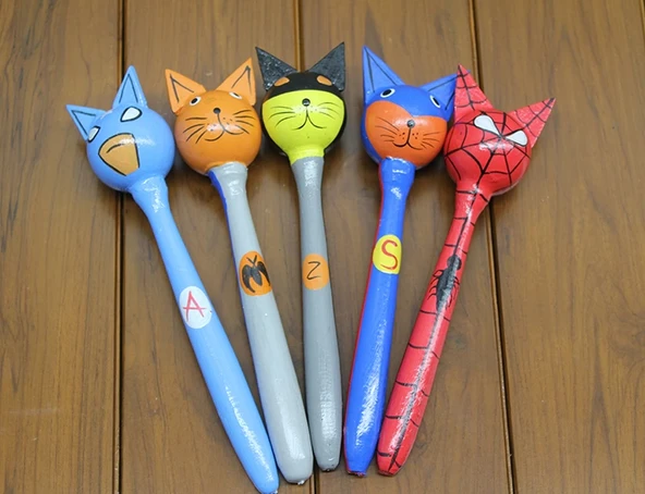 Ahşap 5'li Marakas Seti Model 1 ürün görseli