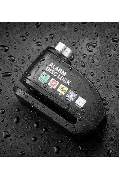 Alarmlı Disk Kilidi Motorsiklet Scooter Bisiklet Sesli Alarm 110 Desibel Yüksek Ses - Resim 5