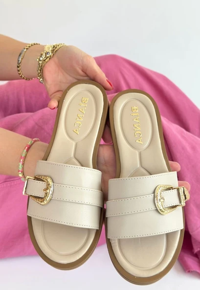 Orja Bej Cilt Terlik ürün görseli