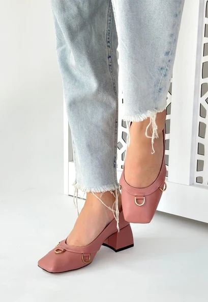 Cande Pudra Cilt Topuklu Ayakkabı - 3