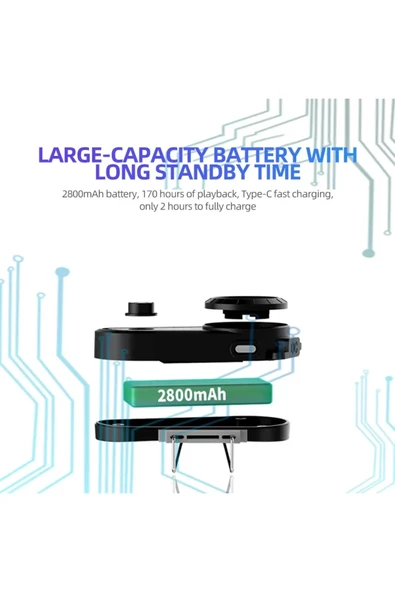 A30 Motosiklet Kask Kulaklık Intercom Işıklı 2 Eşleşme Özellikli - Resim 3