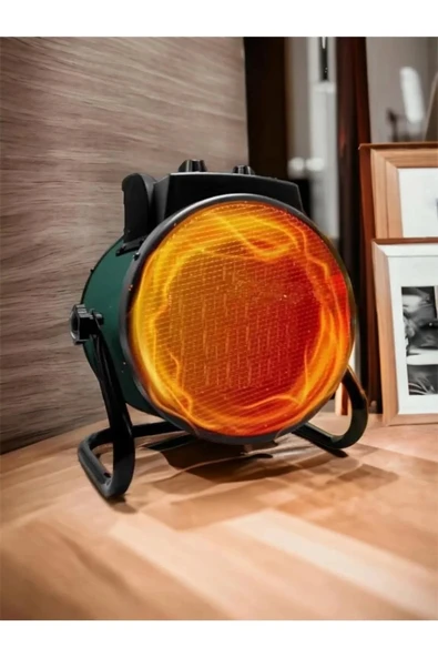 Ultra Güçlü 3000 Watt Taşınabilir Elektrikli Portatif Isıtıcı Soba Sıcak Hava Üfleyen Fan Radyatör - Resim 2