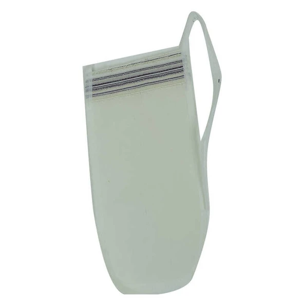 İpek Sırt ve Vücut Kesesi Beyaz 17x25 - 2