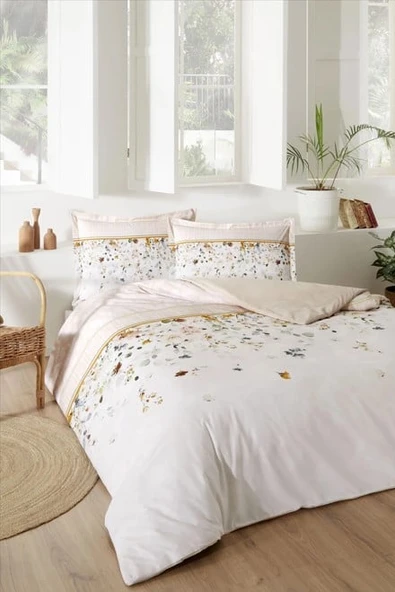 Özdilek Çift Kişilik Ranforce Nev Takımı Marigold Krem ürün görseli 1