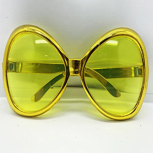 Altın Renk Yeşilçam Nostalji 80li Yıllar 90lı Yıllar Parti Gözlüğü 7x16 cm ürün görseli 1