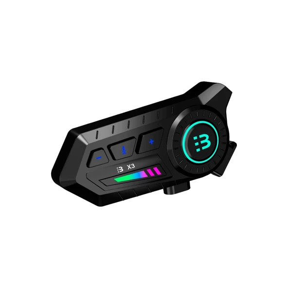 X3 Motor Kask Kulaklık Rgb Modlu Su Geçirmez 5.3 Bluetooth Intercom ürün görseli