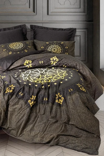 Palace Saten Çift Kişilik Nev Takımı Togay Antrasit ürün görseli 1