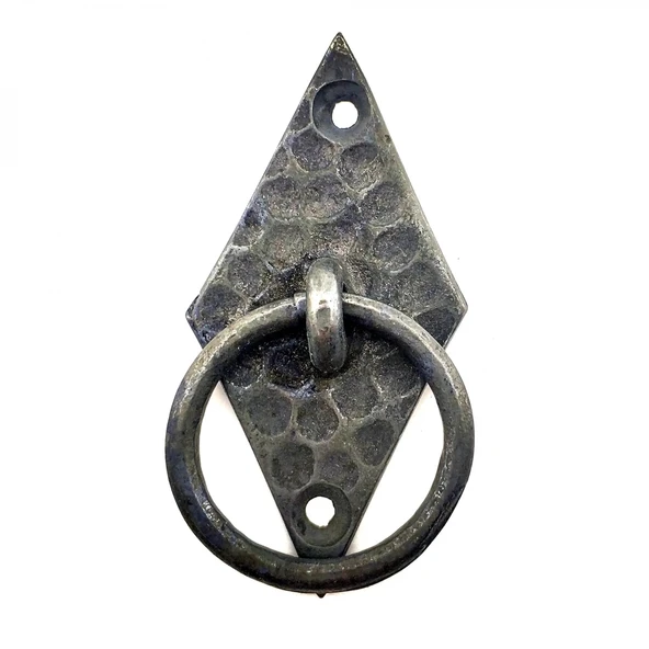 Antika Tarz Dekoratif Pirinç Dik Baklava Halka , Mobilya Kulbu - 82x41 Mm, Oksit ürün görseli 1