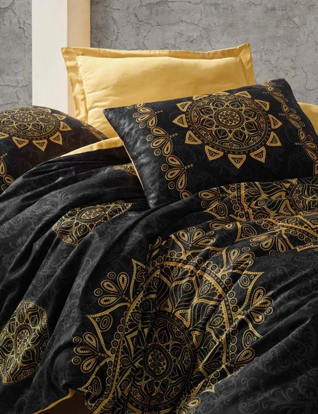 Çift Kişilik Saten Nev Takımı Alvina Gold - 2