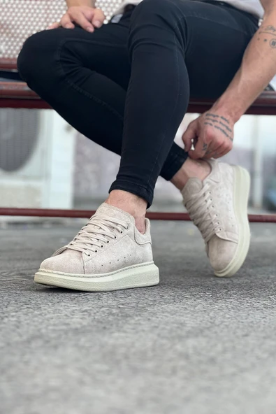 Bej Süet Günlük Erkek Casual Ayakkabı - 2