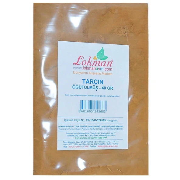 Tarçın Öğütülmüş Doğal 40 Gr Paket - 2