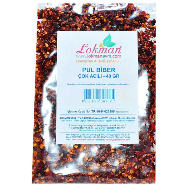 Pul Biber Çok Acılı 40 Gr Paket - 2