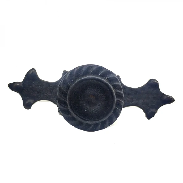 Antika Tarz Dekoratif Pirinç Çizgili Düğme - 35x100 Mm, Büyük, Oksit ürün görseli 1