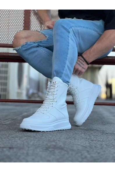 Beyaz Cilt Uzun Bağcıklı Bot - 3