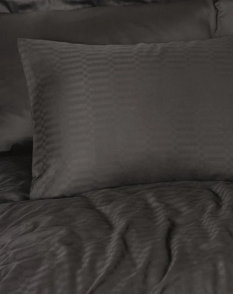 Çift Kişilik Smart Bambu Saten Nev Takımı Siyah - 2