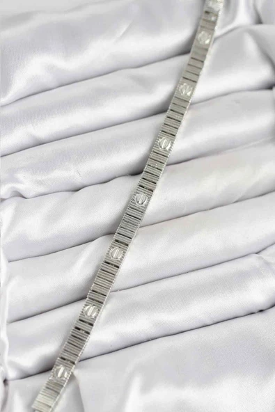 Gümüş Renk VIP Seri Kadın Bileklik - EBJ251101WBB8077 - Resim 3