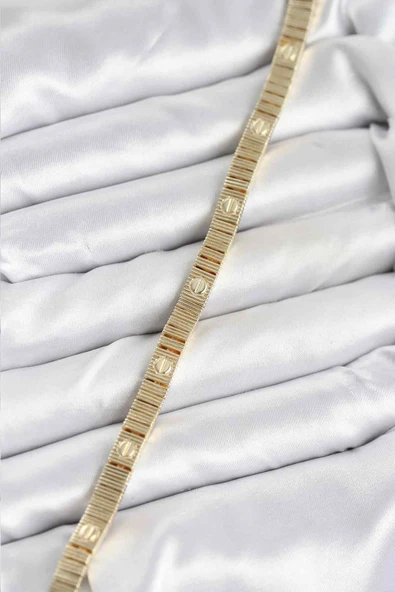 Gold Renk Vip Seri Kadın Bileklik - EBJ251101WBB8078 - Resim 3