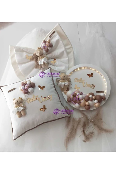 s'he design Beşik Süsleme Seti Ve Ledli Hastane Kapı Süsü - 2