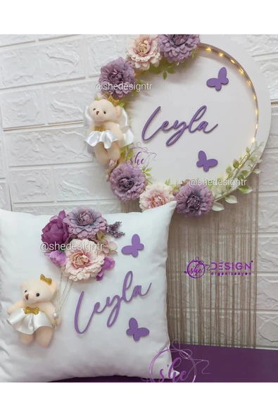 s'he design HASTANE ODASI LEDLİ KAPI SÜSÜ VE TAKI YASTIGI SHEDESIGN ürün görseli