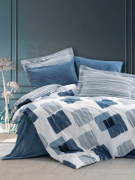 Modern Çift Kişilik Nev Takımı Solito İndigo ürün görseli 1
