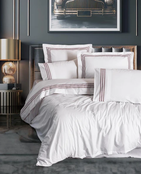 Classic Pamuk Nev Takımı Çift Kişilik Helya