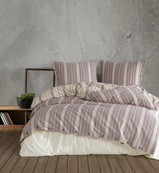 Butik Native Serisi Çift Kişilik Nev Takımı Pardus v1 Gülkurusu ürün görseli 1