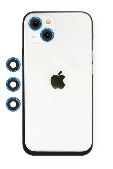 Litae Trend BFS  iPhone 14 Shine Kamera Lens - Mavi ürün görseli 1