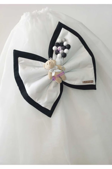 s'he design Beşik Süsleme Taraftar Seti / Hastane Odası Ledli Kapı Süsü / Küvöz Eteği / Ayak Ucu Fiyonk - 2