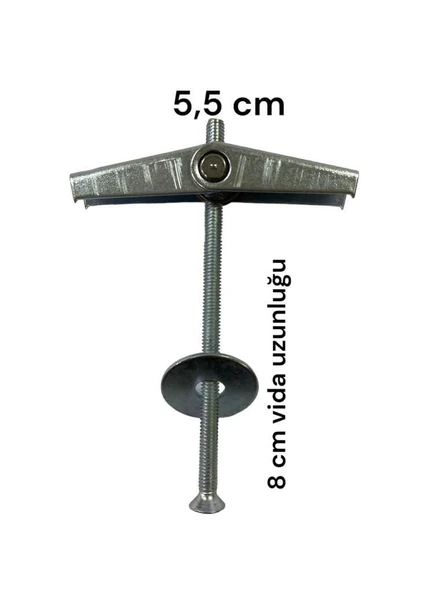 Alçıpan Askı Dübel Yaylı 12X80 5 Adet ürün görseli 1