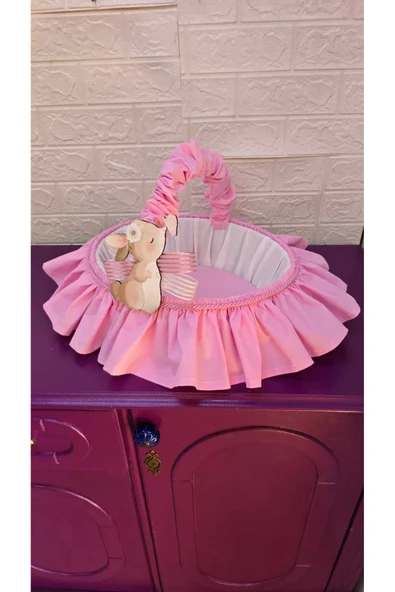 s'he design Yenidoğan Hediyelik Sunum Sepeti - Şeker Sepeti - Kırk Uçurma Sepeti 10 ürün görseli