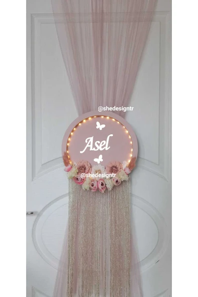 s'he design Kapı Süsleme Tülü 5 Metre (SADECE TÜL)5×1.5m - 5