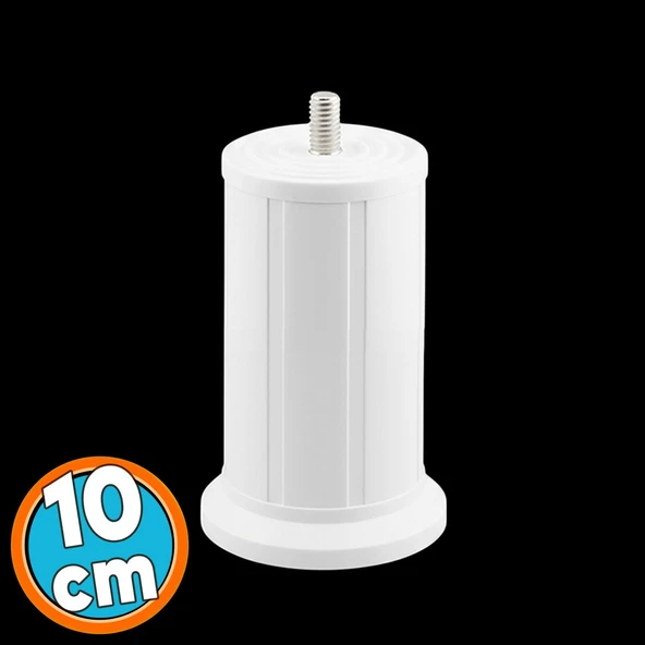 Mobilya Baza Tv Ünitesi Yükseltme Ayağı Destek Ayağı 1 Adet 10 cm Beyaz Plastik ürün görseli