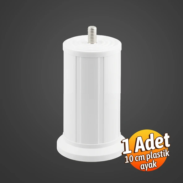 Mobilya Baza Tv Ünitesi Yükseltme Ayağı Destek Ayağı 1 Adet 10 cm Beyaz Plastik - Resim 3