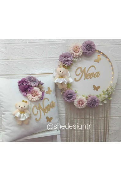 s'he design HASTANE ODASI LEDLİ KAPI SÜSÜ VE TAKI YASTIGI SHEDESIGN - Resim 2