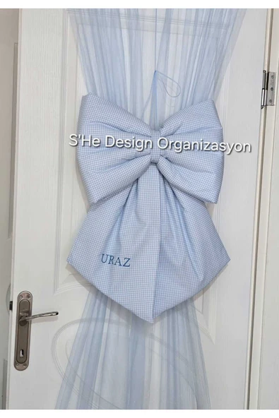 s'he design NAKIŞ İSİM İŞLEMELİ FİYONK KAPI SÜSÜ - Resim 2