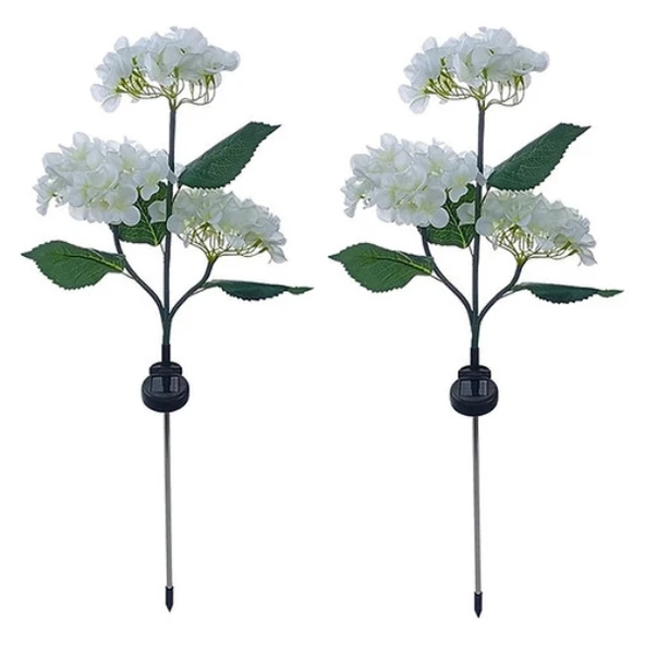 Güneş Enerjili Kazıklı Çiçek LED Lamba - Resim 3