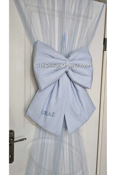 s'he design NAKIŞ İSİM İŞLEMELİ FİYONK KAPI SÜSÜ - Resim 4