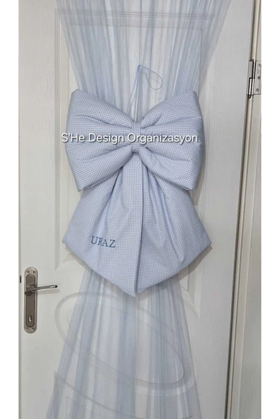 s'he design NAKIŞ İSİM İŞLEMELİ FİYONK KAPI SÜSÜ - Resim 5