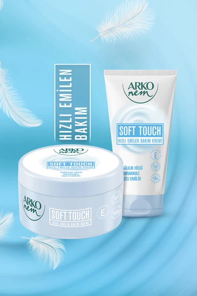Arko Nem Soft Touch Hızlı Emilen Bakım Kremi 3x60 Ml - Resim 3