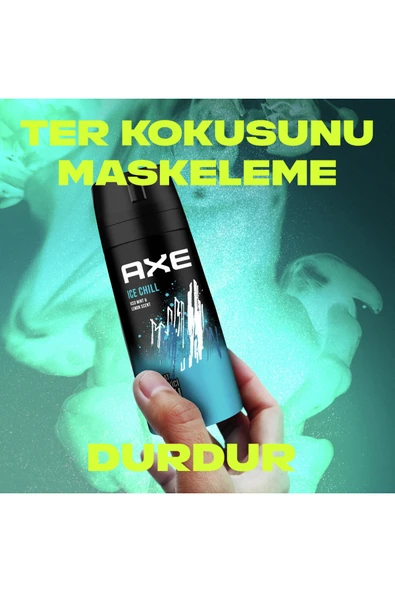 Axe Erkek Deodorant Sprey Ice Chill 150 Ml +Leather & Cookies 150 Ml + Africa 150 ml 1'er Adet - Resim 4