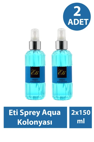 Eti Sprey Aqua Kolonyası 150 ml 2 Adet ürün görseli 1