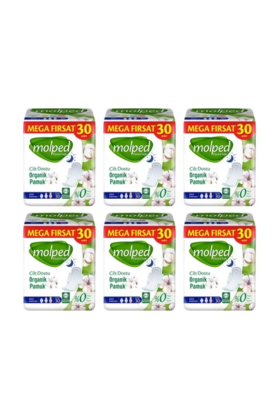 Molped Pure&soft Mega Pk 30lu X6pk 180 Adet ürün görseli