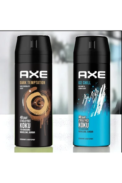 Axe Dark Temptation Erkek Deodorant 150 Ml+Axe Ice Chill Erkek Sprey Deodorant 150 Ml ürün görseli
