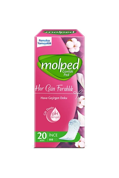 Molped Her Gün Ferahlık Günlük Hijyenik Ped 20'li ürün görseli