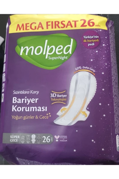 Molped Supernıght Mega 30 26 34 3 Lü Paket 3dbariyer Korumalı - Resim 3